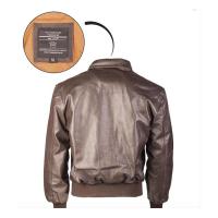 Blouson a2 cuir marron pilote americain1