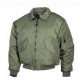 Blouson aviateur vert version lourde mfh