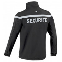 Blouson noir se curite softshell