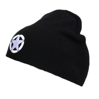 Bonnet beanie etoile usa noir fostex