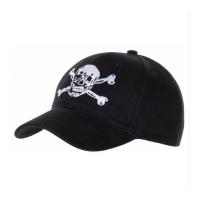 Casquette bb plat skull noir