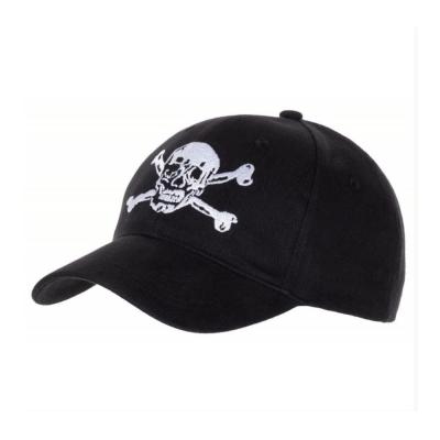 Casquette bb plat skull noir