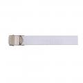 Ceinture blanche boucle acier mfh