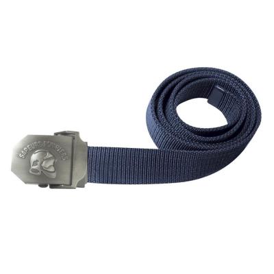 Ceinture boucle gravee sapeurs pompiers bleu