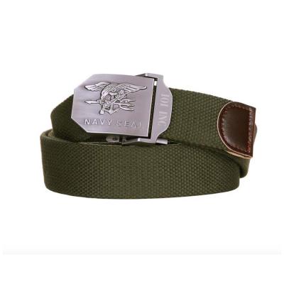 Ceinture militaire boucle gravée relief surplus militaire