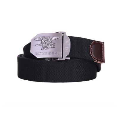 Ceinture en tissu navy seal noir