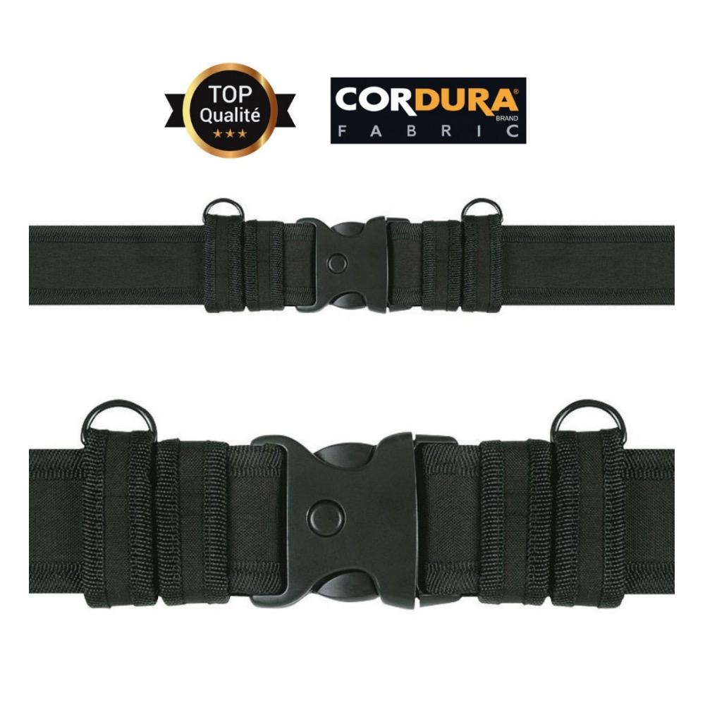 CEINTURON SÉCURITÉ 3 POINTS CORDURA - NOIR