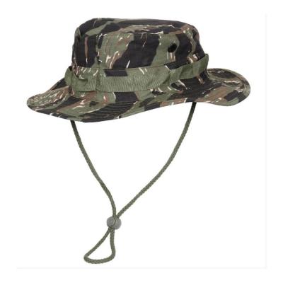 Chapeau de brousse mentonniere gi boonie rip stop tiger stripe