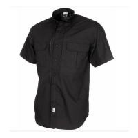 Chemise attack manches courtes teflon rip stop noir