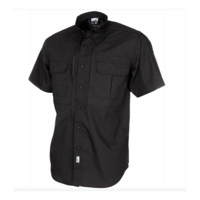 Chemise attack manches courtes teflon rip stop noir