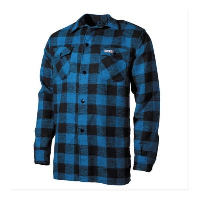 Chemise bucheron bleu et noir fox outdoor