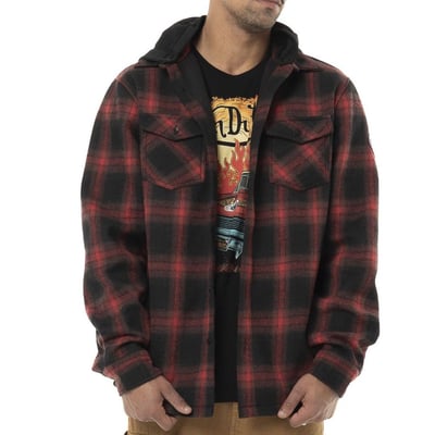 Chemise howard rouge noir von dutch 