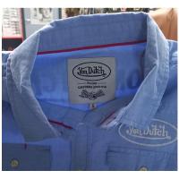 Chemise manche longue von dutch chambray style us navy