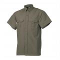 Chemise outdoor vert microfibre