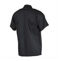 Chemise us noir mfh manches courtes1