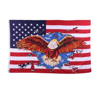 Drapeaux americain avec aigle