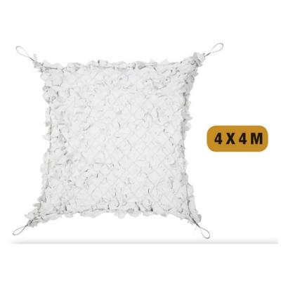 Filet ombrage blanc 4x4 metres avec tendeurs acier