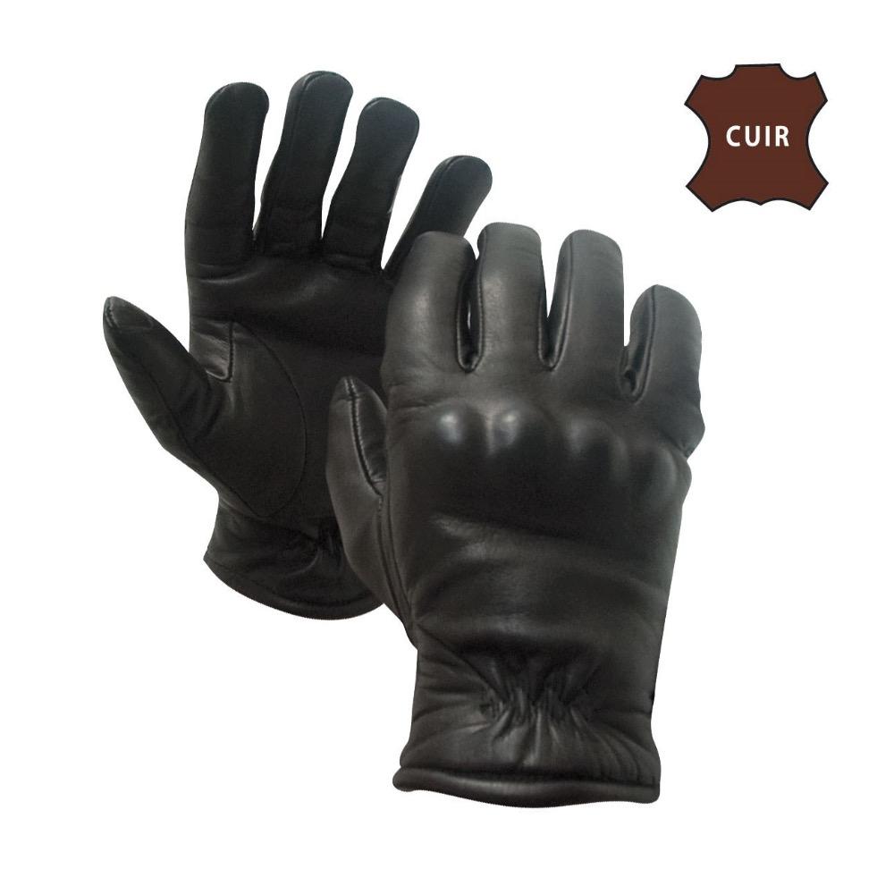 GANTS BAC INTERVENTION CUIR POLICE SECURITE GENDARMERIE