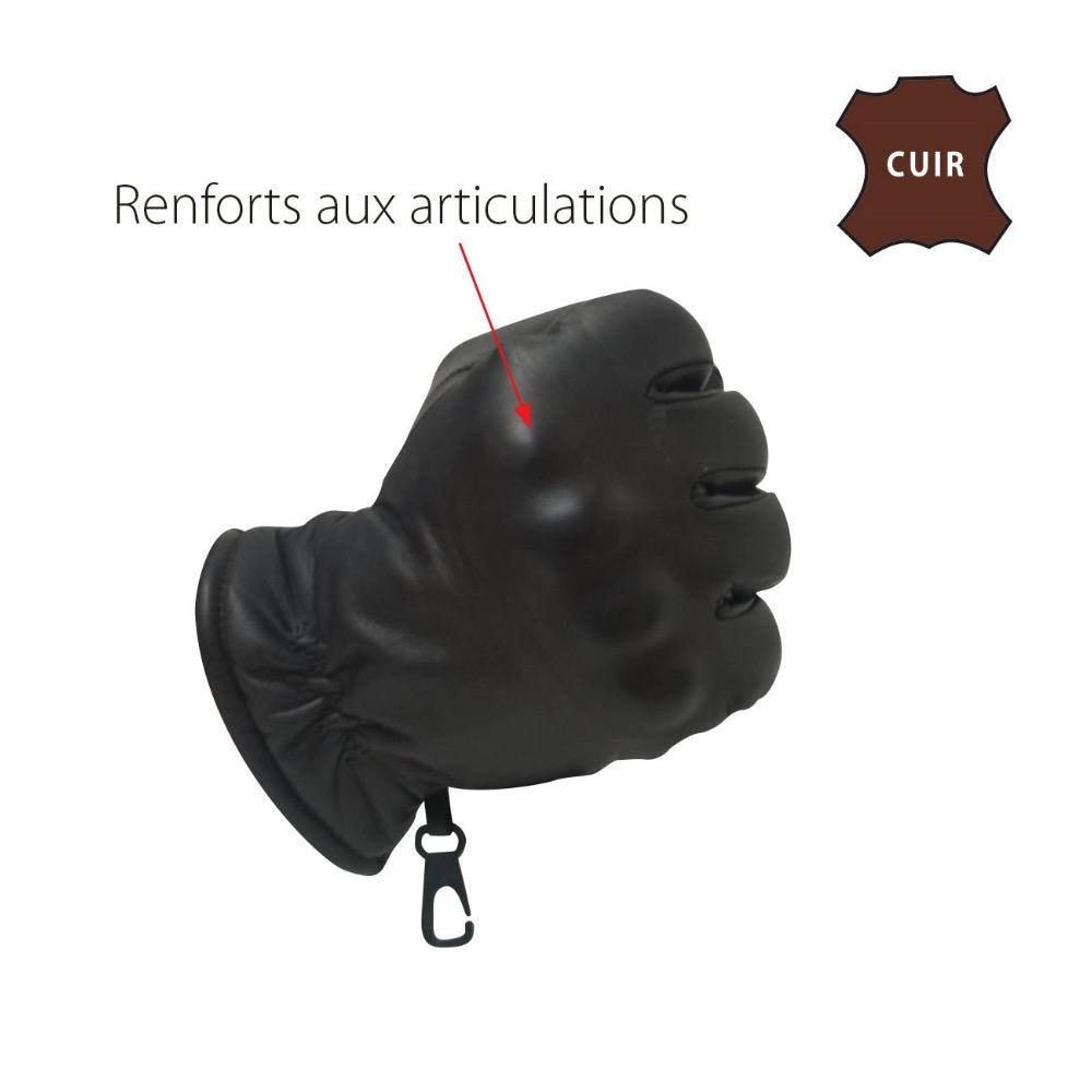 GANTS BAC INTERVENTION CUIR POLICE SECURITE GENDARMERIE