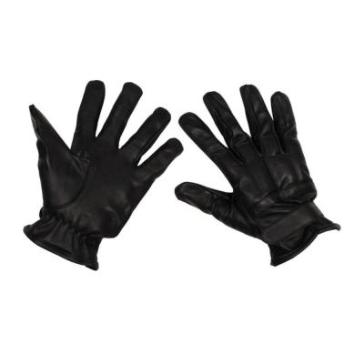 Gants en cuir noir securite sable quartz