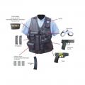 Gilet force intervention avec hoslter pour pa ou taser