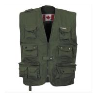 Gilet outdoor vert multipoches