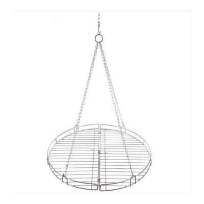 Grille rond avec chaine pliable acier