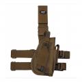 Holster coyote tan cuisse et ceinture droitier