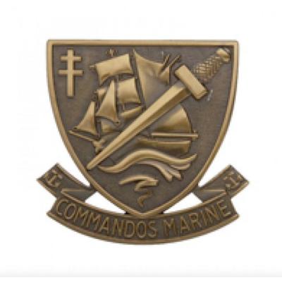 Insigne de beret commando marine bronze