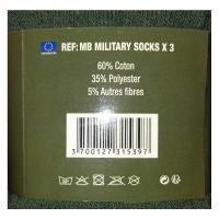Lot 3 paires chaussettes vert armee military1