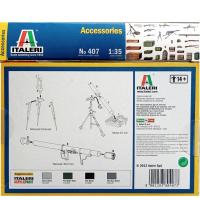 Maquette accessoires gun ref 407 italeri