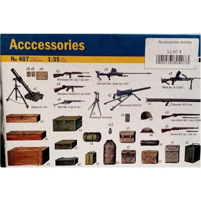 Maquette accessoires gun ref 407 italeri1