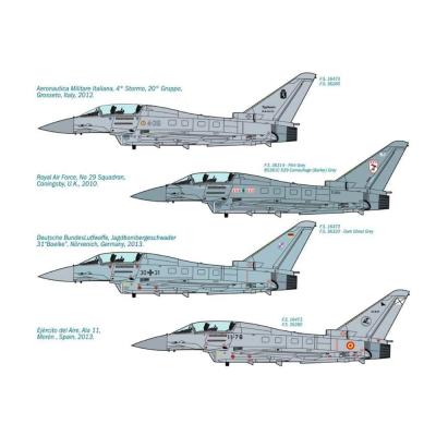 Maquette ef2000 typhoon italeri 1 72