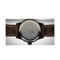 Montre flieger bracelet en cuir brun avec e tui2