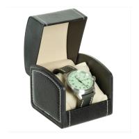 Montre flieger bracelet en cuir gris avec e tui 1
