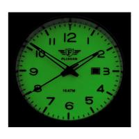 Montre flieger bracelet en cuir gris avec e tui 2