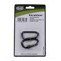 Mousqueton d 6mm x 6 cm cm noir vis de blocage
