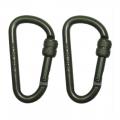 Mousqueton d 8 mm x 8 cm cm vert vis de blocage
