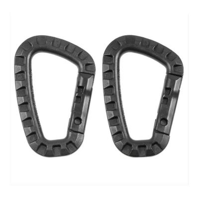Mousquetons plastique noir d 7 mm x 8 5 cm