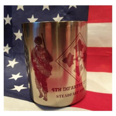 Mug inox 4eme infantry modele 2