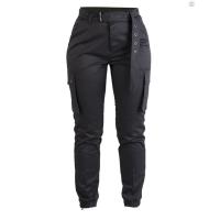 Pantalon army femme noir