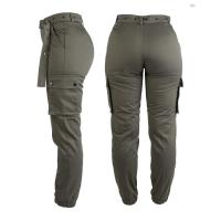 Pantalon army femme vert1