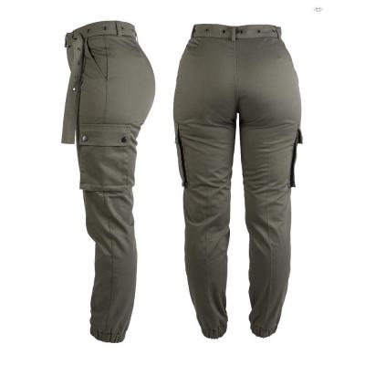 Pantalon army femme vert