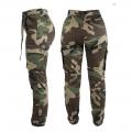 Pantalon army femme woodland