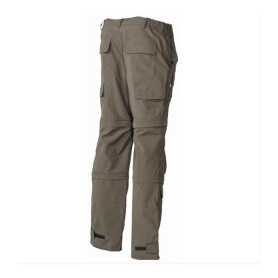 Pantalon multifonctionnel vert microfibre poches cargo 
