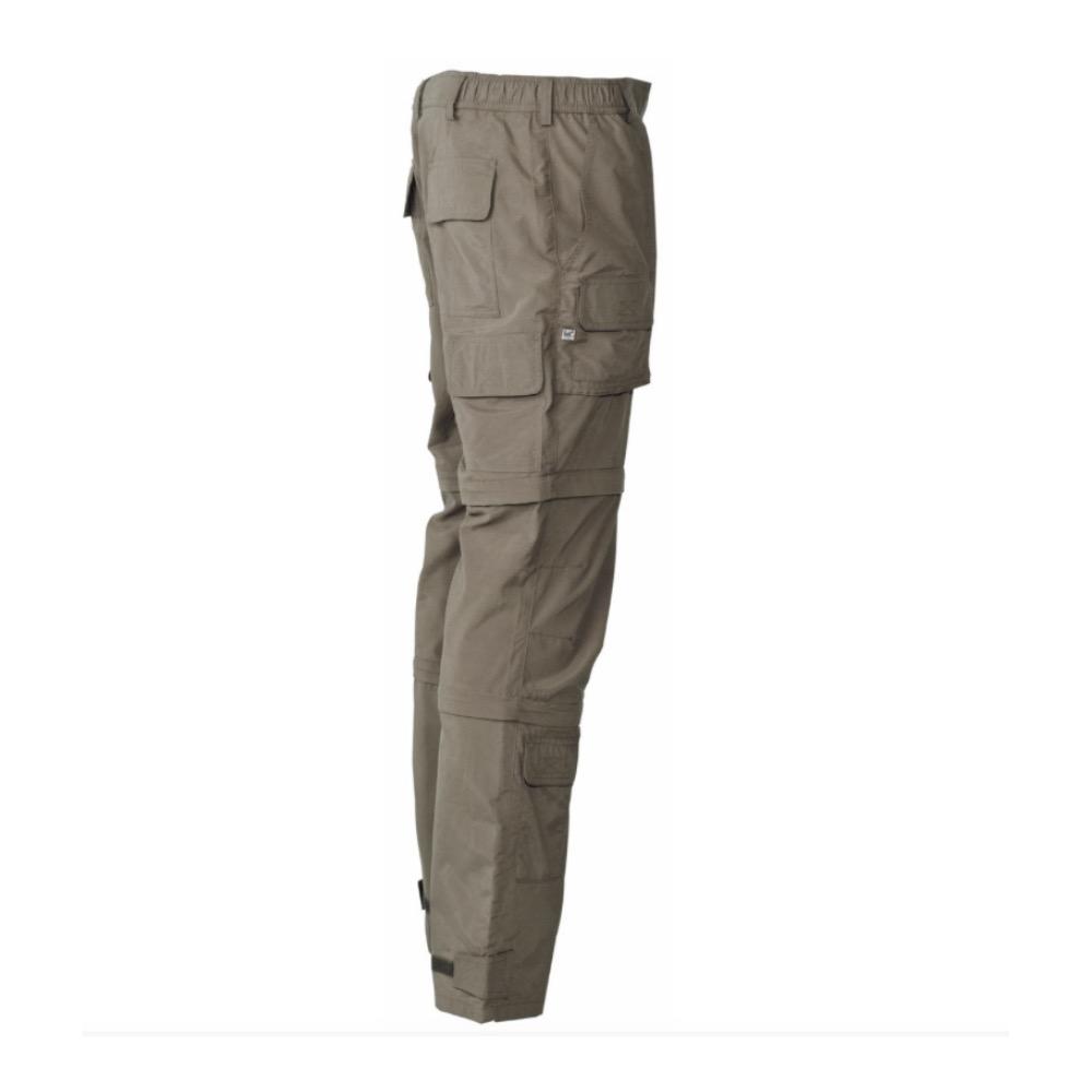 Pantalon multifonctionnel vert microfibre poches cargo 2