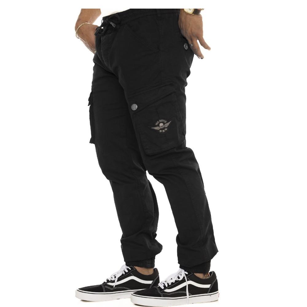 Pantalon von dutch cargo noir2
