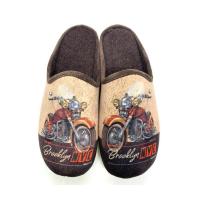 Pantoufle mules moto maison espadrille