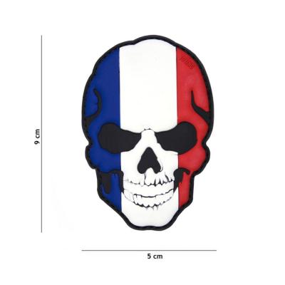 Patch 3d pvc skull france
