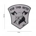 Patch 3d pvc viking gris